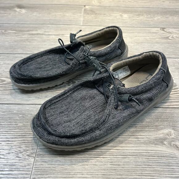 Hey Dude Wally Woven Carbon Grey Mens Casual Loafers NWOT Size 10 main image 5